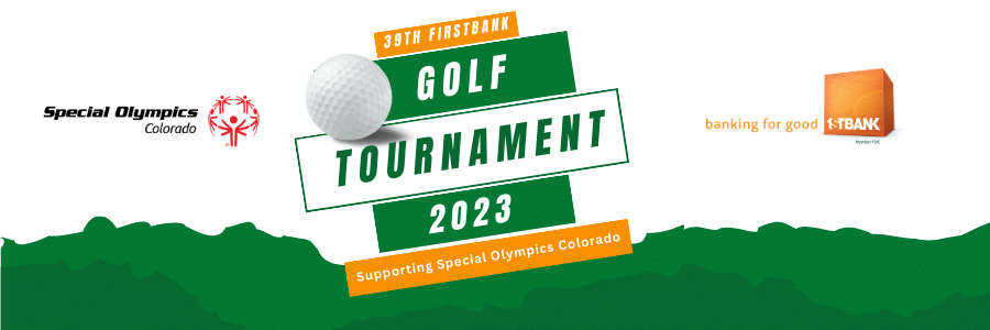 2023 Golf Tournament Header Graphic with mountain background