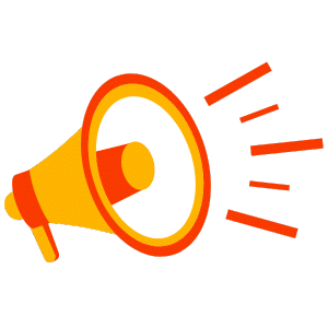 Graphic of megaphone