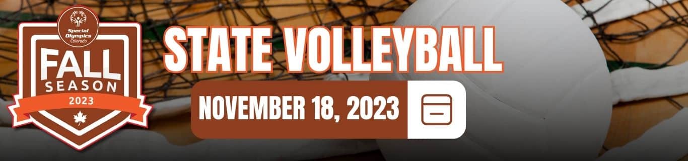 2023 State Volleyball event header